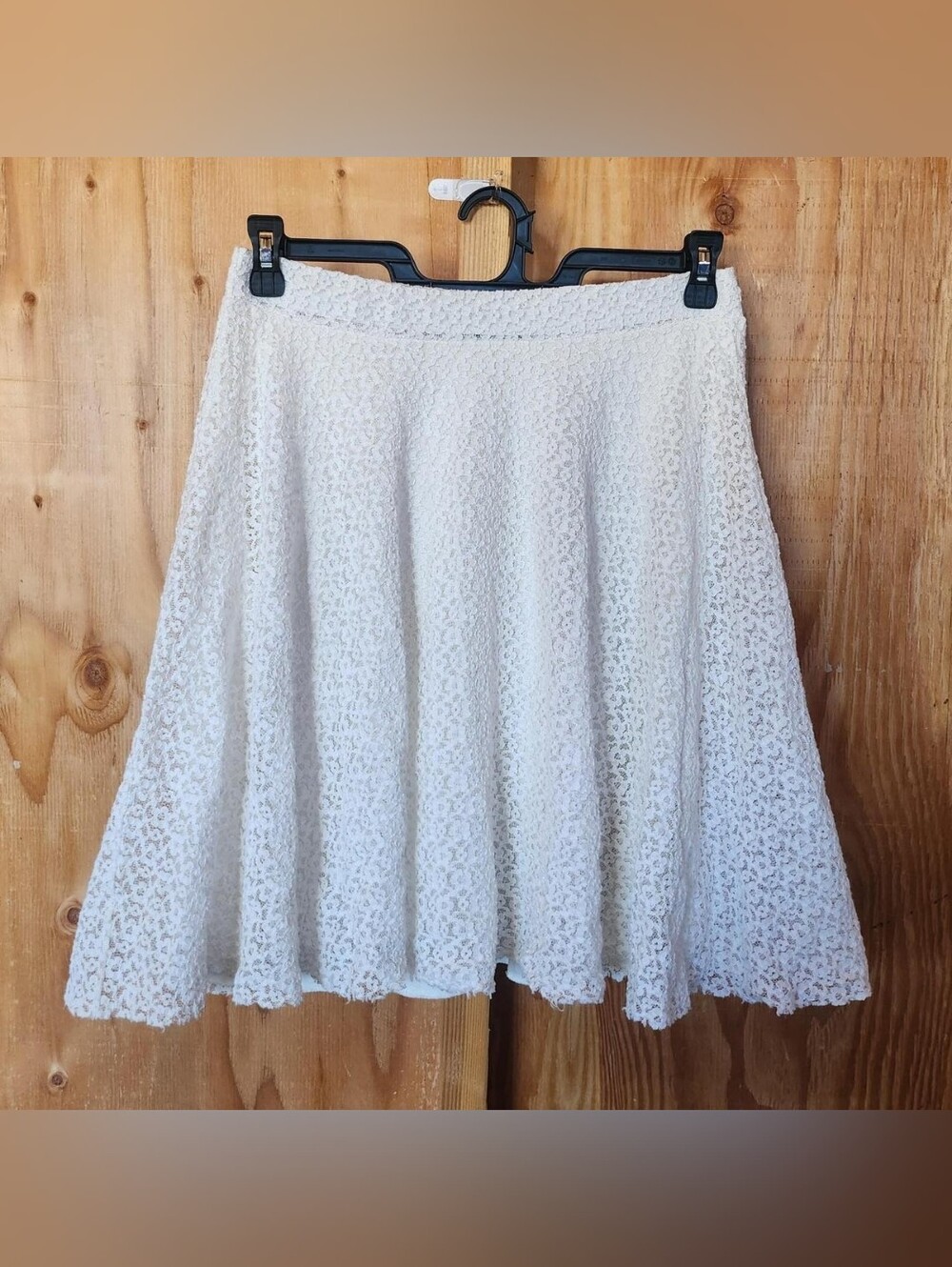 White Lace A-Line Women's Skirt